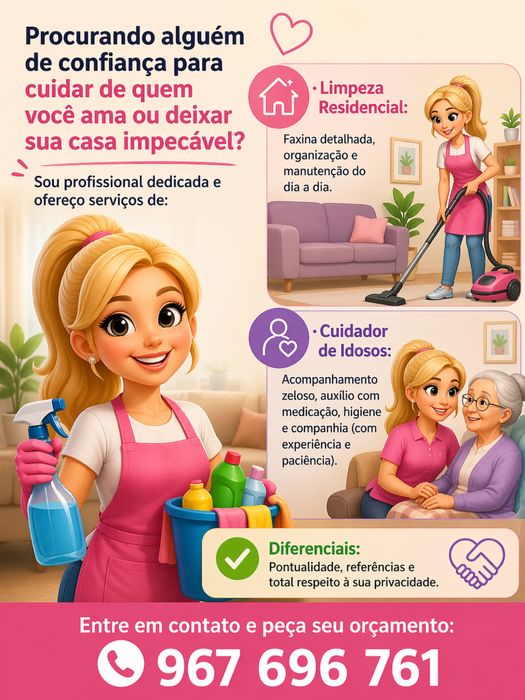 Limpeza e cuidador