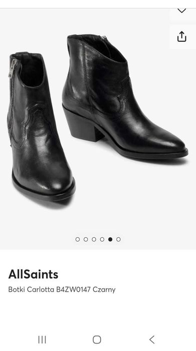 Buty Botki AllSaints model Carlotta