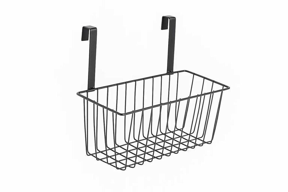 Навесная металлическая полка-корзина на дверь или полку 27.5×12×22.5