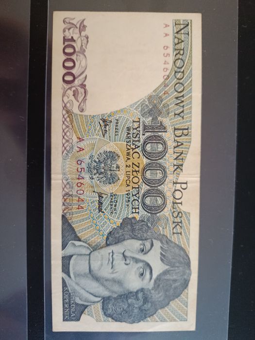 Banknoty prl 1975r seria AA bardzo rzadkie.