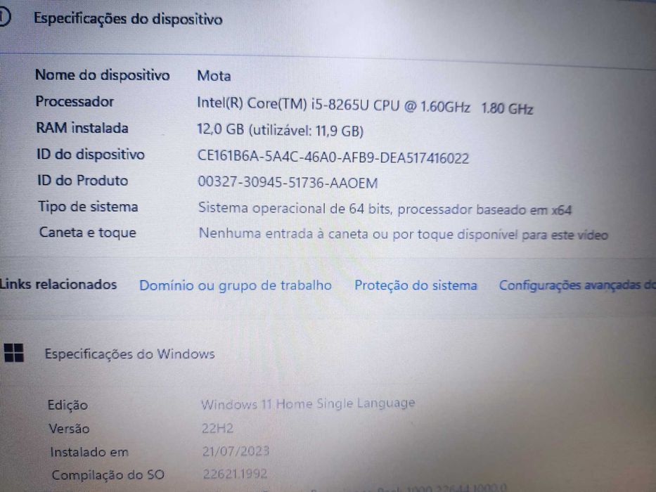 Portátil Dell Inspiron I5-8265U