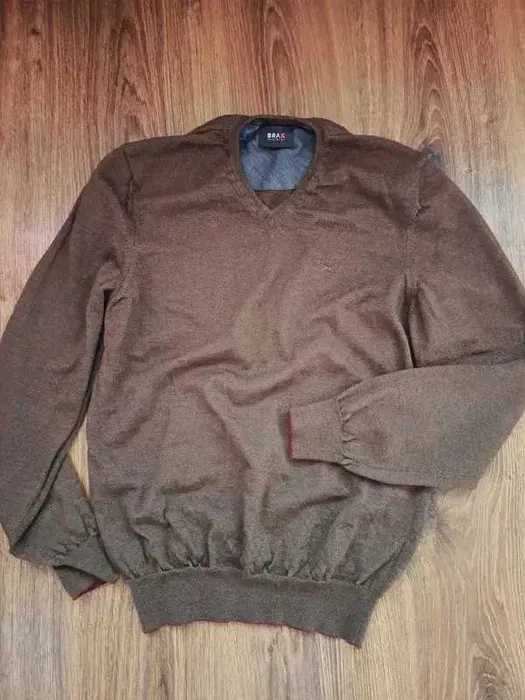 Шоколадний тепленький светр, джемпер BRAX, вовна, розмір S-M.