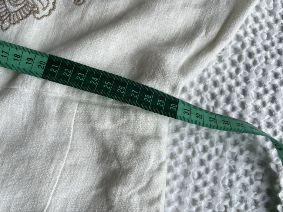Kombinezon len boho haft piękny lato xs 34 ecru biały