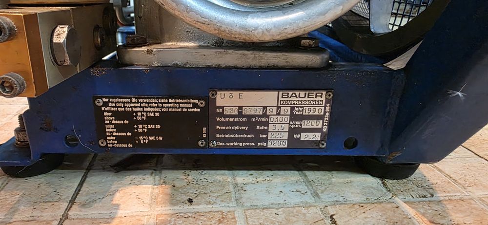 Compressor de mergulho Bauer