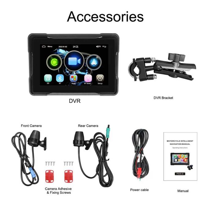 (NOVO) Moto Carplay e Android Auto c/câmara