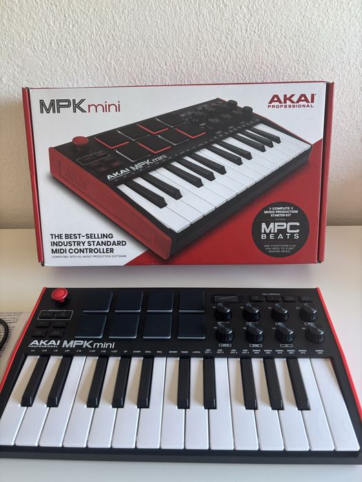 Akai Professional MPK Mini mk3 Controlador MIDI usb 25 Teclas Novo