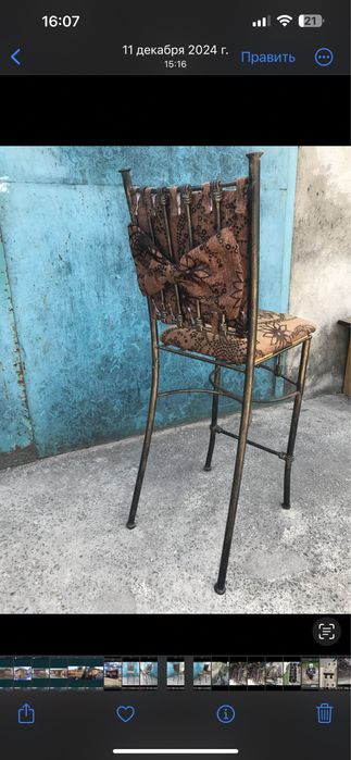 Продам барные стулья  кованные лофт  1900 стулья для кафе  900