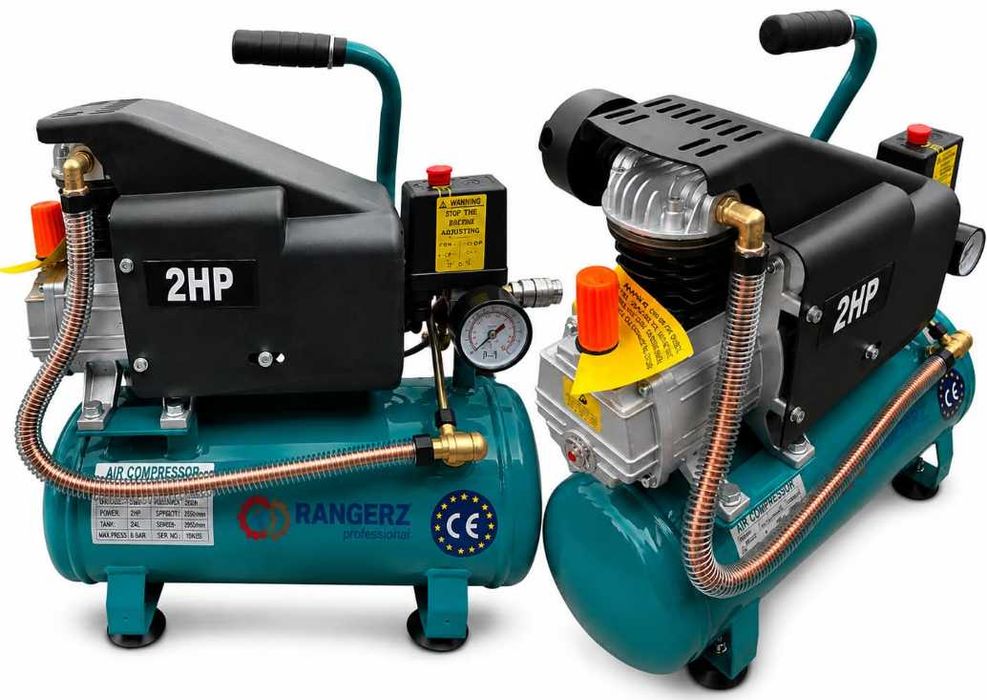 Kompresor 10L olejowy SPRĘŻARKA 2HP 8BAR MOCNY i CICHY 230V MAŁY
