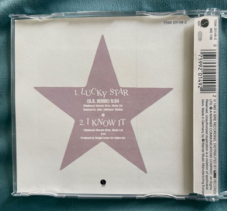 Madonna - Lucky Star *2 - Cd Single Yellow Series - Germany