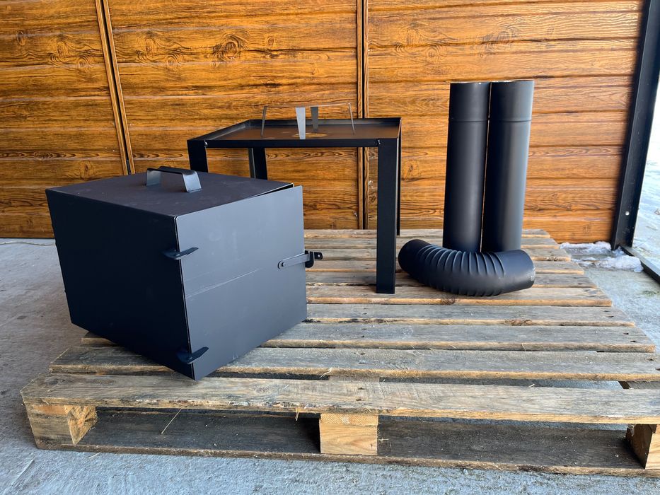 Zestaw Do Wędzarni PALENISKO 40CM PODSTAWA RURY XL!*Polski Producent!*