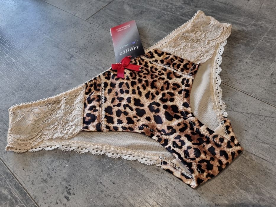 Nowe majtki w panterkę XS 34 Limited Collection Runway