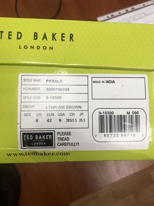 Мужскі класичні тулі TED BAKER London