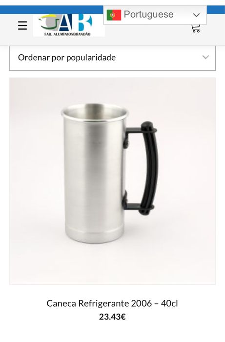 Caneca refrigerante