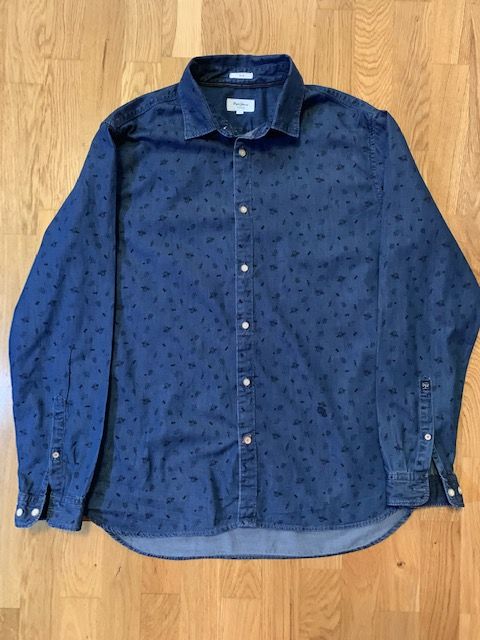 Мужская рубашка джинсовая Pepe Jeans Sl раз XL