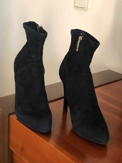 Bota senhora camurça preta marca de luxo Karen Millen