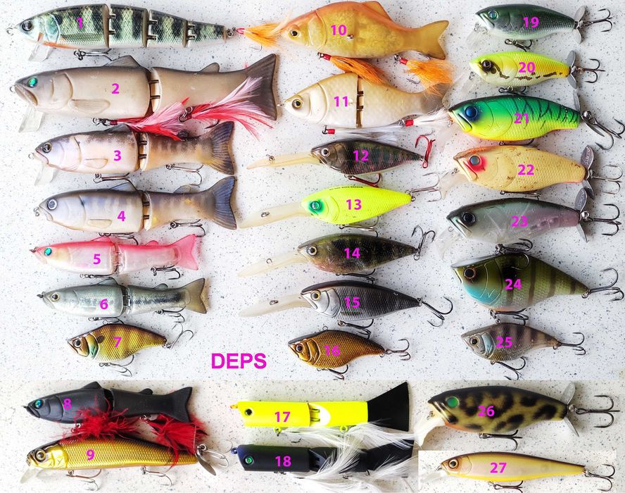 Воблеры OSP Deps Smith FLT Kosadaka Shimano Daiwa