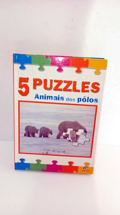Animais dos Pólos - Livro com Puzzles