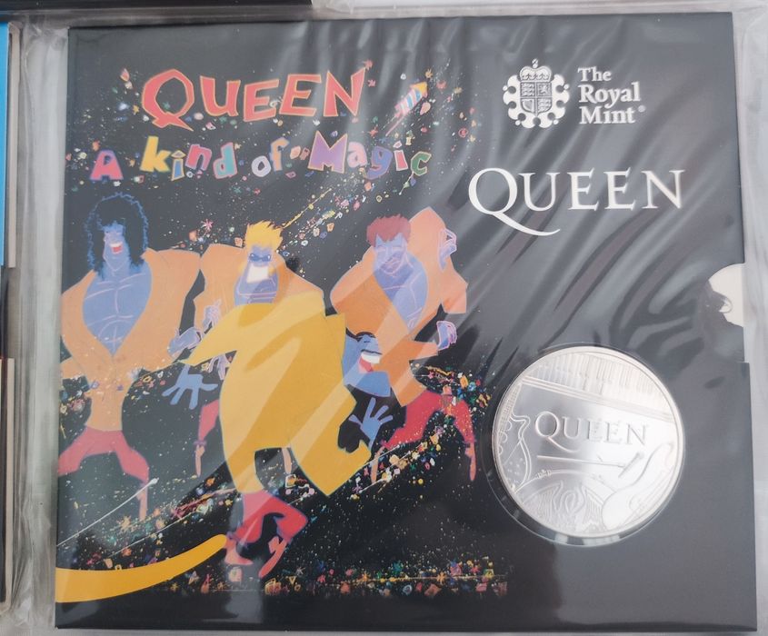 Banda Queen moedas de coleção novas