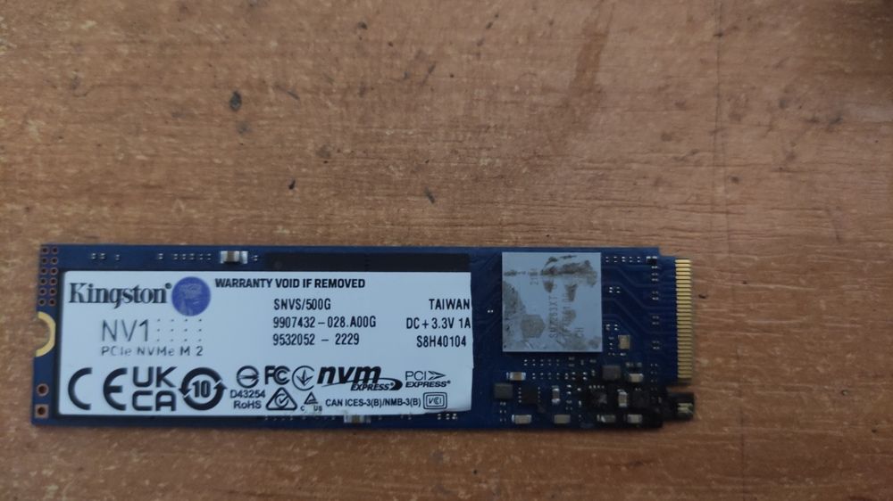 SSD Kingston M.2 500Gb під ремонт