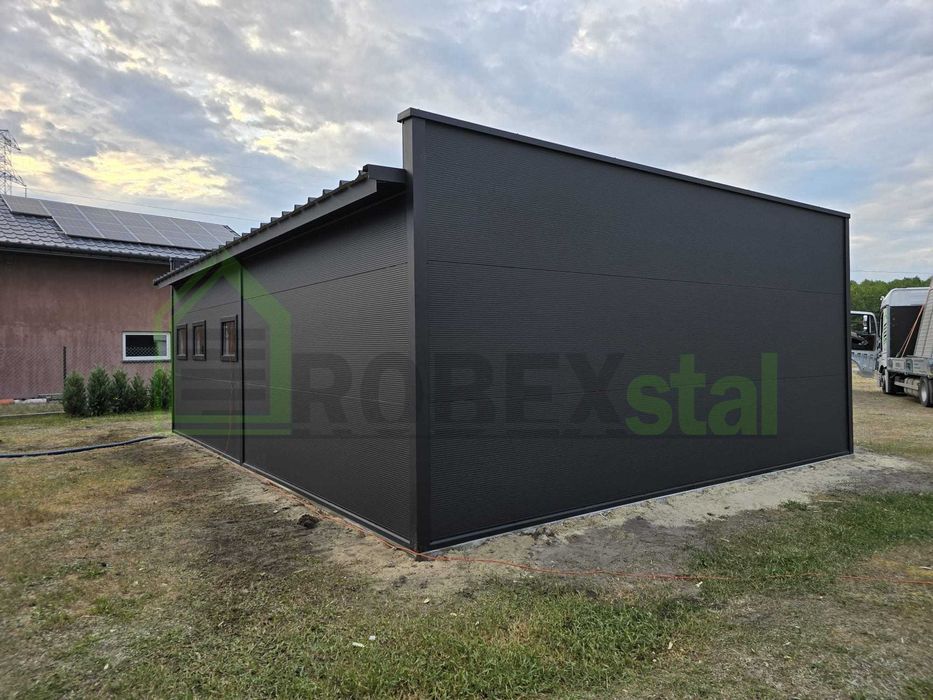 Garaż ocieplany z płyty warstwowej ATTYKA 9x7 montaż cały kraj