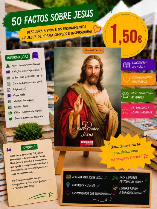 Livro Fascículo 50 factos sobre Jesus