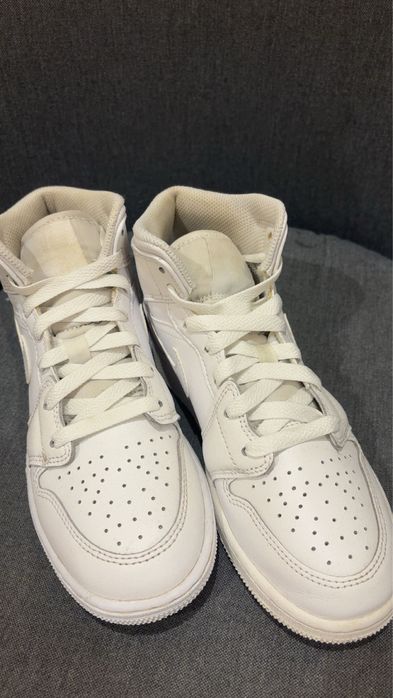 Nike Air Jordan 1 Mid GS White 36,5