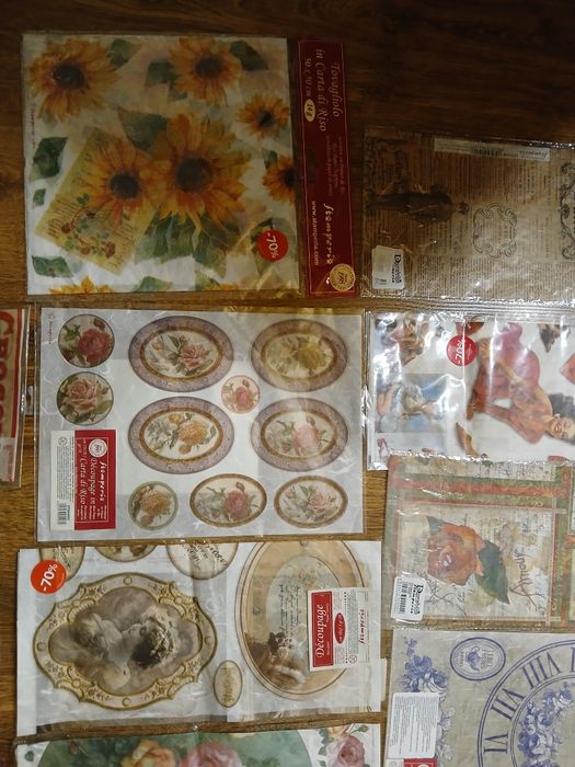Zestaw Stamperia papier ryżowy do decoupage