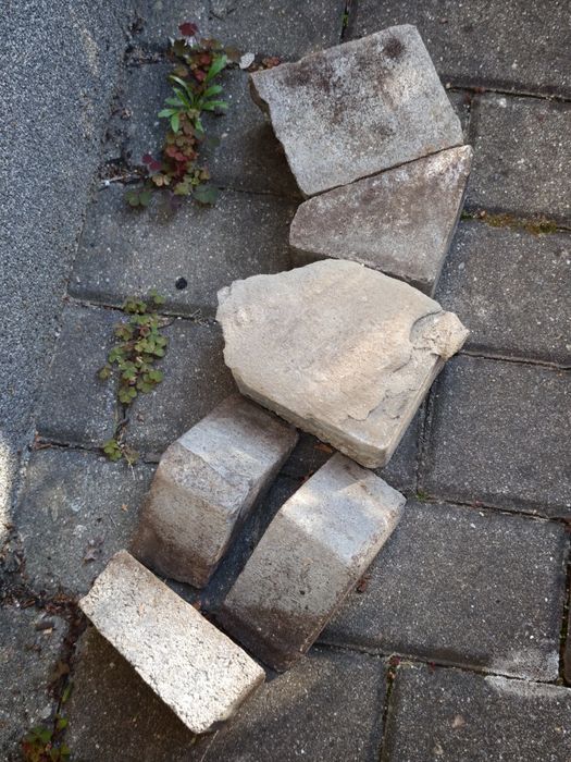 Kostka brukowa szara kafelki parapet nowe
