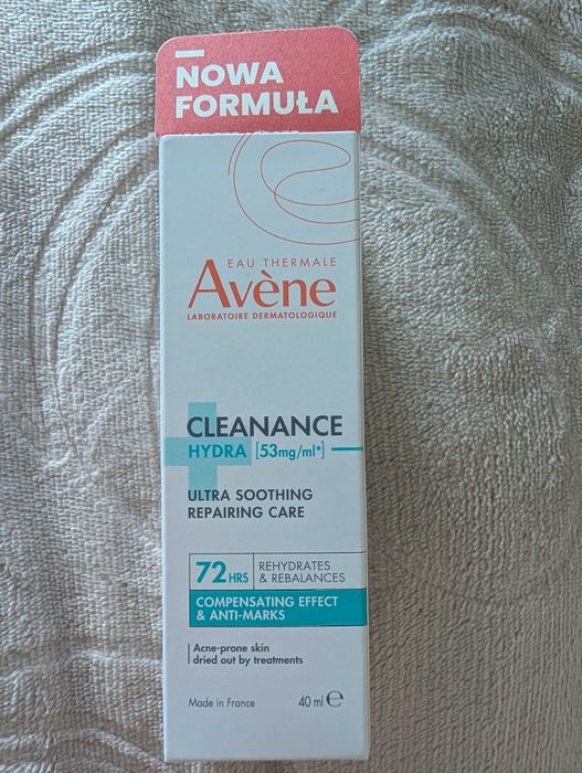 Avene cleanance hydra 30 ml ultra łagodzący krem regenerujący nowy