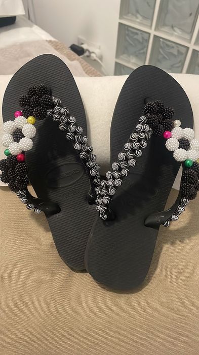 Chinelas trabalhadas varios modelos