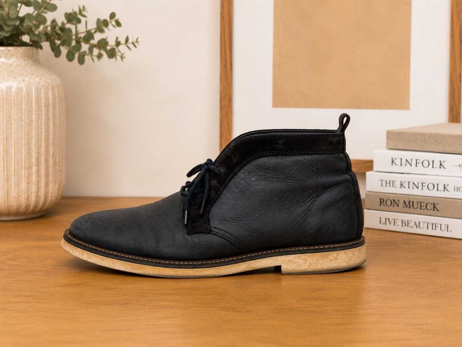 Botas Zara Man Pele Azul Homem – 42