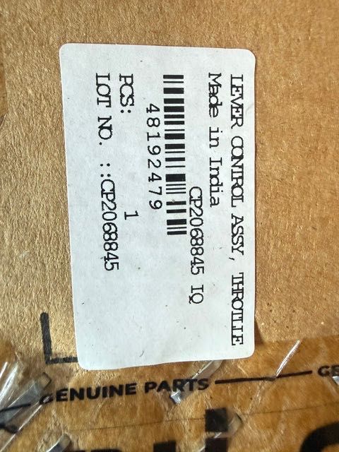 Linka gazu z dźwignią nowa zagęszczarka walec koparka