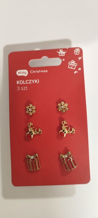 Zestaw świątecznych kolczyków Eloy