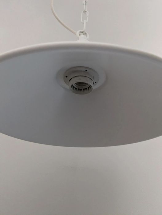 Lampa Argon Erba 630 biała stalowa industrialna loft