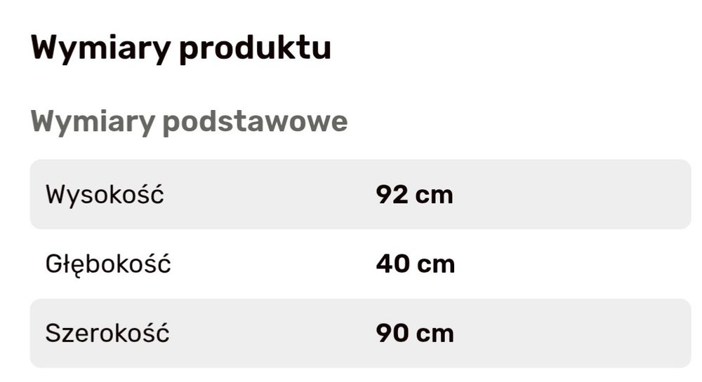 Regał      komoda