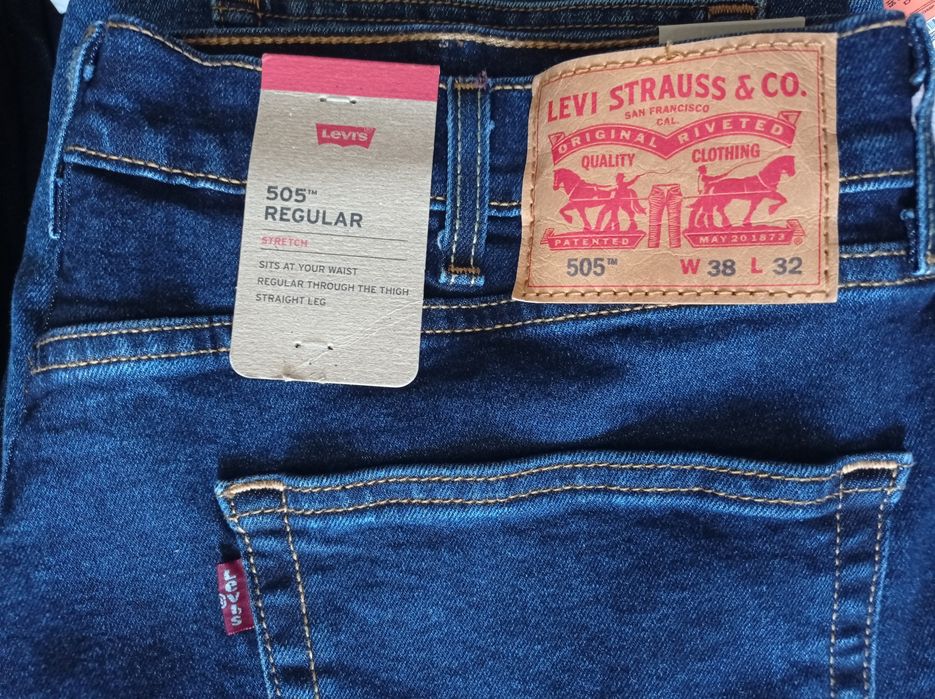 Nowe spodnie jeansy Levi's Strauss oryginalne w najlepszej cenie