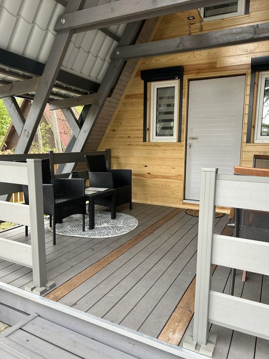 Domek nad jeziorem Symsar -Warmia i Mazury prywatny pomost łódka kajak