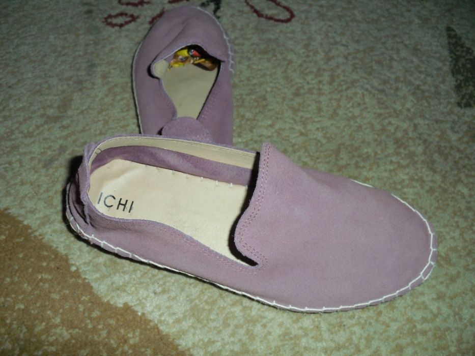 Buciki- espadryle, skóra zamsz R.38.