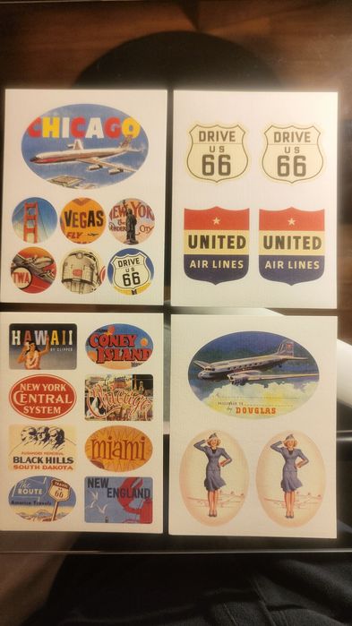 Postais autocolantes America