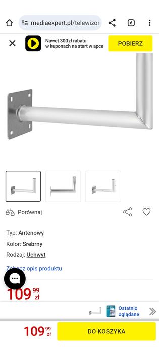 TechniSat stojak balkonowy i mocowanie na elewację do anteny satelitar