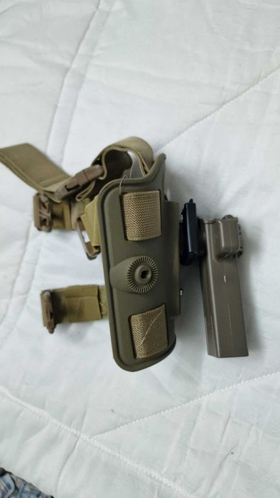 Coldre Amomax para Hi-Capa / 2011 (FDE) + plataforma de perna