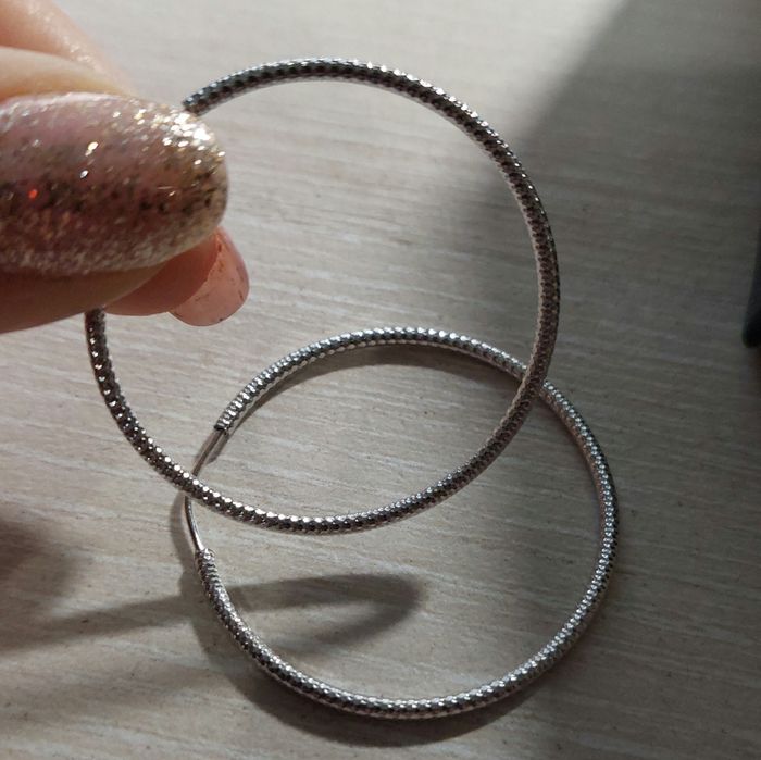 Kolczyki srebrne kółka