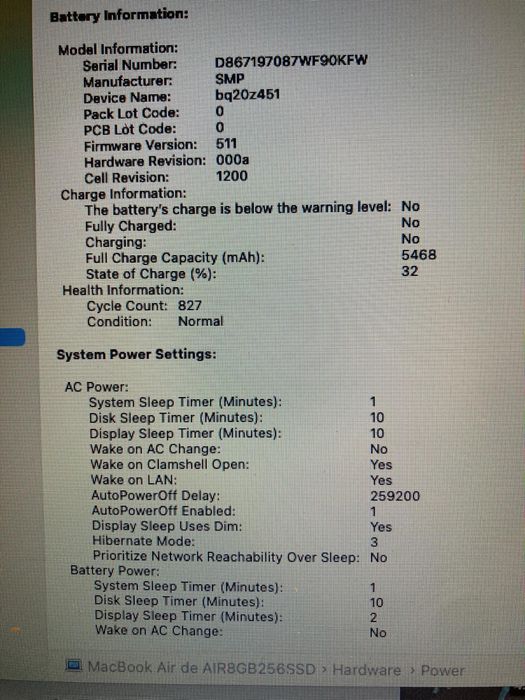 Apple MacBook Air de 2015/128 SSD/8 GB RAM