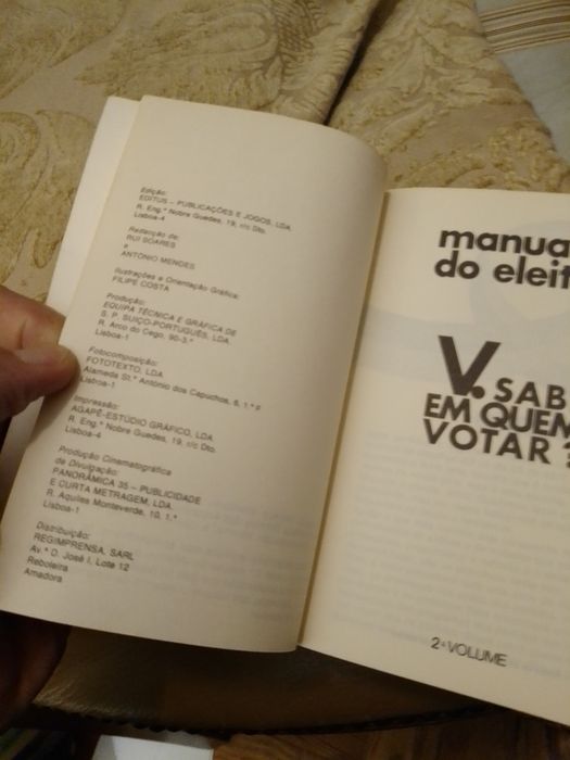 Manual do eleitor Voce Sabe como vai votar? Volume 1/Volume 2-editus - 1s edicoes - 15E - Peça Bebé Relax-2E Desde 2E.