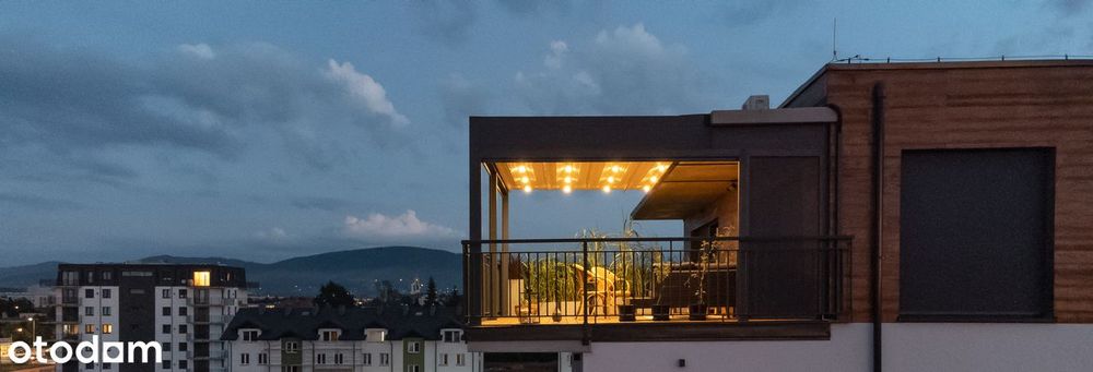 PENTHOUSE z DUŻYM TARASEM - 5 piętro, winda, nowe osiedle, centrum