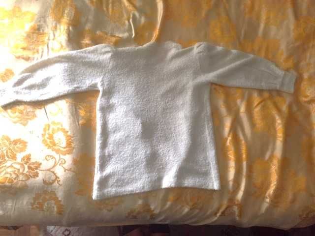 Casaco de lã c/ motivo floral - Senhora