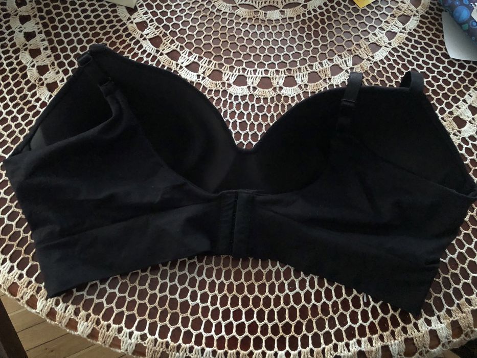 Wygodny Bezszwowy Biustonosz / Top – Rozmiar 3XL (czarny)