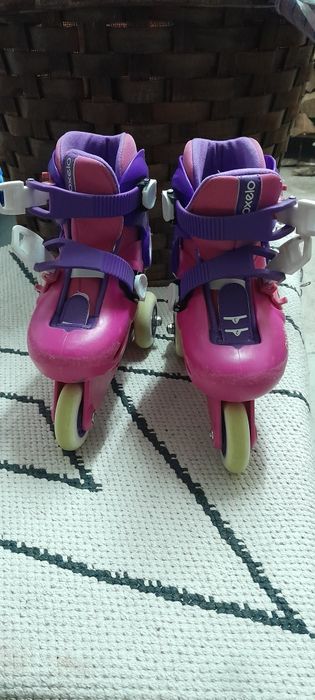 Patins Criança + Proteções (Decathlon)