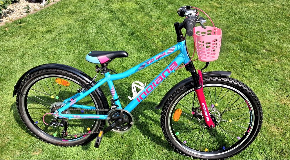 Rower  jak nowy dla dziewczynki (od122cm)INDIANA Roxy Junior Kross kola-24"/Transport