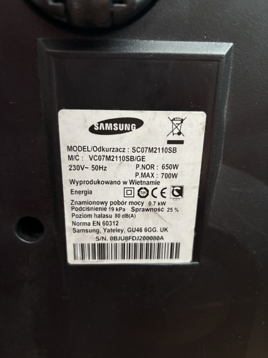 Пилосос Samsung sco7m2110sb